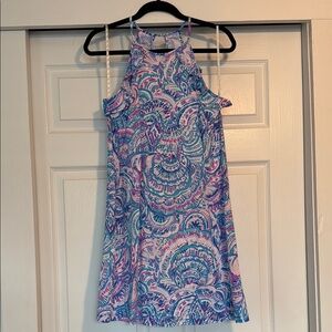 Lilly Pulitzer Blue Paisley Halter Sundress